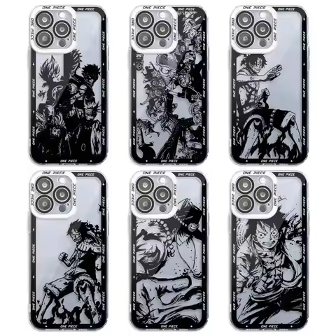 O-One Piece ACE Luffys Phone Case for iPhone 16 14 15 Plus Pro Max 11 12 Mini 13 Pro Max SE 8 7 Plus