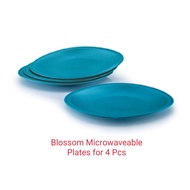 Blossom Microwaveable Plate - Pinggan Tupperware 4pcs