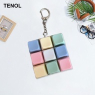 [TENOL] Keyboard Fidget Keychain Keyboard Fidget Click Mechanical Keys Novelty