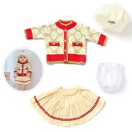 73cm Simulation Baby Doll Clothes 55cm Rebirth Doll Autumn Winter Girl Toy Doll Dress Up Baby Clothe