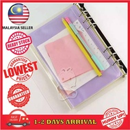 [1 pc] Presentation Binder Folder A5 File A6 File A7 File Folder Zipper Transparent File Plastic Bag