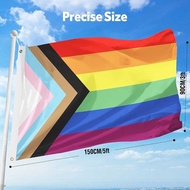 Rainbow Flag New Transgender Large Medium Multi-Colored LGBTQ+ LGBT Pride Equality Big
