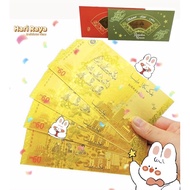 【RM60‼️✨】Duit Raya Emas 过年送礼佳品 红包金钞RM60 Malaysia Ringgit Gold Money Note 钱母 新年红包青包 金箔纪念钞Sampul Red Packet Gift Birthday