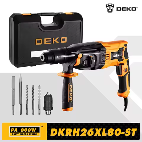 DEKO DKRH26XL80-ST 4 Functions Electric Rotary Hammer Multifunctional Rotary Accessories Electric De