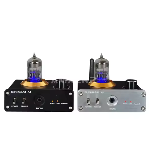 PJ. Miaolai A4 Bluetooth 5.0 Electronic Tube HiFi Lossless Decoding AptX Audio Receiver USB Sound Ca