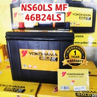 NS60LS MF 46B24LS MF YOKOHAMA GOLD MF Car Battery Bateri Kereta Yokohama Battery/WAJA/ SAGA / CIVIC / ACCORD/ ALTIS/VIOS