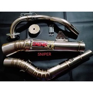 ☾❁HONDA TMX 125 / TMX 155 / TMX SUPREMO OPEN MUFFLER EXHAUST COMPLETE SET PLUG AND PLAY