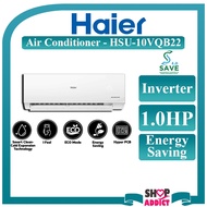 SAVE4.0 HAIER INVERTER SERIES Air Conditioner HSU-10VQB22 1.0HP Smart-Clean Aircond