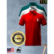 🔥POLO logo design BAJU"100%COTTON" 🔥 Baju// Tshirt Lelaki, Baju Perempuan Multi-refective Logo / Har