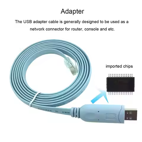 1.8M USB To RJ45 For Cisco USB Console Cable Debug Line For Cisco H3C HP Arba 9306 Huawei Router Rol