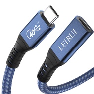 LEIRUI USB4 Extension Cable 1.64ft for Thunderbolt 4 Extension Cable 100W Fast Charging Cable 40Gbps