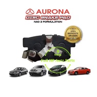 Aurona Brake Pad AUR561728 Rear H/D Accord T2A T2G T2M / CR-V S9A SWA TOA / Odyssey RC1/2  / Perdana