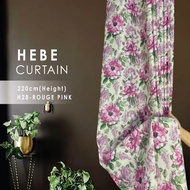 dreamcurtain - H28 Hebe Hook/Eyelet Flower Curtain (220cm Height)