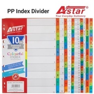 A4 PP Index Divider PP / COLOR & GREY / Plastic Index Divider / Assorted