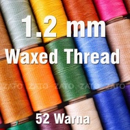 1,2 MM Waxed Leather Thread | benang jahit kerajinan kulit alat kulit