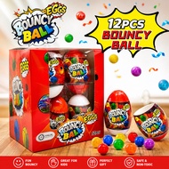 Alibaba Surprise Egg Toy Set 12pcs / Bouncy Ball / LED Keychain / Pull Back Racing Car 11.5cm Snackb