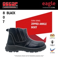 Oscar 807 Zipped Ankle Boot Safety Shoe, Black