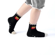【聯名系列 Crazygogo】烤棉花糖 /黑(16-18,19-22)MIT兒童襪