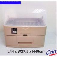 Rak sejat pinggan 2 tingkat bertutup/century dish drainer storage rack 2 layer
