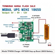 Modul Kit DIY Mini Backup UPS DC 3.7V Output 5V 9V 12V 2A 2000mAh 14J