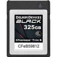 全新  325GB CFexpress Type B Delkin Devices Black for Canon R5, R5C, Panasonic GH6 Fujifilm X-H2, XH2s