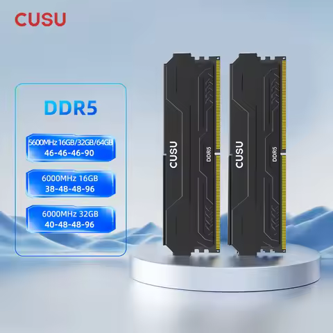 CUSU 16GB 32GB 64GB DDR5 5600mhz 6000mhz Ram Memory 1.1V/1.25V Udimm Memoria DDR5 for Desktop