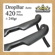 HBF Drop Bar Carbon SL 420 mm Dropbar Aero Plain/ - Road Bike Handle Bar