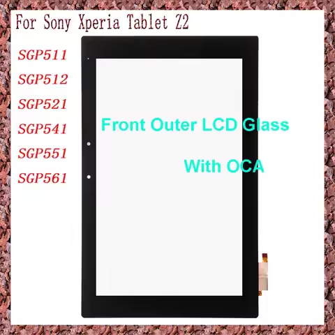 For Sony Xperia Tablet Z2 SGP511 SGP512 SGP521 SGP541 SGP551 SGP561 Touch Screen + OCA LCD Front Gla