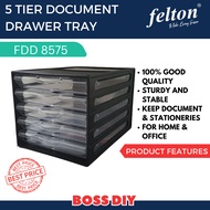 FELTON 5 Tier A4 Document Drawer Organizer/ Document Tray FDD8575 (Bubble Wrap Extra Protection)