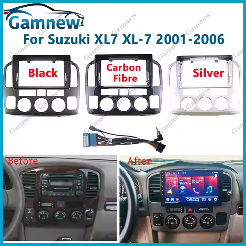 9 Inch Car Frame Fascia Cable Adapter For Suzuki XL7 XL-7 2001-2006 Android Radio Dash Fitting Panel