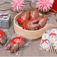 祈福添壽 潤年 豬腳造型饅頭/麵線饅頭