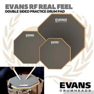 EVANS RF Double Sided Practice Pads | Real Feel Training Drum Pad - 6 INCH