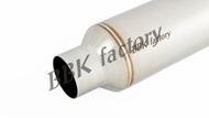 ท่อพักไอเสีย หม้อพักกลาง หัวจรวด 4"x10" เนื้อด้าน [BBK Factory]