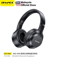 Awei AT3 ANC Wireless Headset ANC + ENC Noise Cancellation Headset HiFi Stereo Headphone Bluetooth H