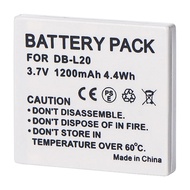 Compatible with Sanyo DMC-C1, C4, C5, CA65, E60, CG6, CA6, PLB-103 battery DB-L20 battery