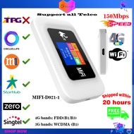 TIANJIE 4G Wifi Router Car Mobile Wifi Hotspot 150Mbps Broadband Pocket Mifi Unlocked LTE Modem Wireless Mini Wifi (Support TPG)