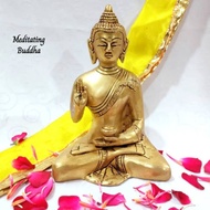 Meditating Buddha Brass Antique Finish God Buddha Brass Sculpture