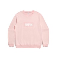 EDWIN BOX LOGO厚長袖T恤-男款 (粉紅色) #上衣