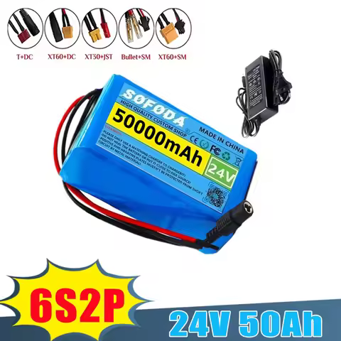 25.2V 50Ah 6S2P Lithium Battery Safe Reliable Energy for Hoverboard Scooter Daily Riding Rechargeabl