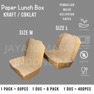 Paper lunch Box / Paper Lunch Box Kraft M / Lunch Box Kraft L