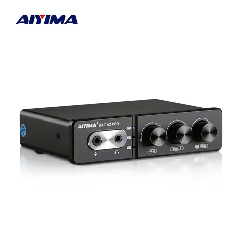 Aiyima Audio A2 Pro USB Gaming DAC Headphone Amplifier ES9018Q2M Mini Decoder for PS4 5 Desktop Acti
