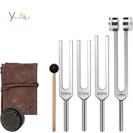 Tuning Fork Set - 128Hz 432Hz 512Hz 528Hz Weighted & Unweighted Frequency Tools with Activator, Mall