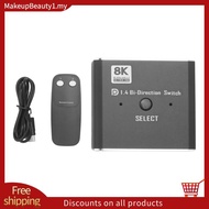 8K DisplayPort Switch 2 in 1 Out/ 1 in 2 Out Display Port DP Switch Supports 8K30Hz 4K120Hz for PC M