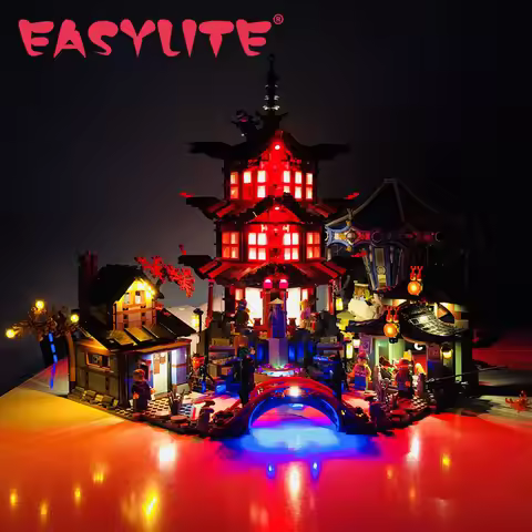 LED Light Set For 70751 And 06022 TEMPLE Of Airjitzu DIY Toys Building Blocks Bricks Only Lighting K