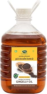 Thanjai Natural 3 litres Gingelly Oil/Natural Sesame Oil Organic Unrefined Wooden Cold Pressed Gingelly Oil/Natural Sesame Oil for Cooking- Heart Health + Cholesterol Free + No Preservatives