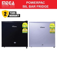 POWERPAC PPBF555 50L BAR FRIDGE WITH LOCK (3 TICKS)