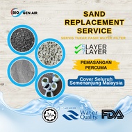 Sand Replacement Service / Servis Tukar Pasir Outdoor Water Filter Penapis Air Luar Rumah