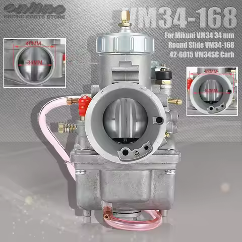 Motorcycle Aluminum Alloy Carburetor For Mikuni VM34 34 mm Round Slide VM34-168 42-6015 VM34SC Carb 
