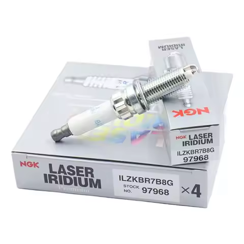 4Pcs/Lot NGK Laser Iridium Spark Plug ILZKBR7B8G 97968 For PEUGEOT 207 208 308 408 508 3008 5008 Cit