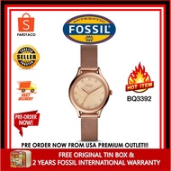 (From USA) Fossil BQ3392 LANEY THREE-HAND ROSE-GOLD-TONE STAINLESS STEEL WATCH Personal Shopper Foss